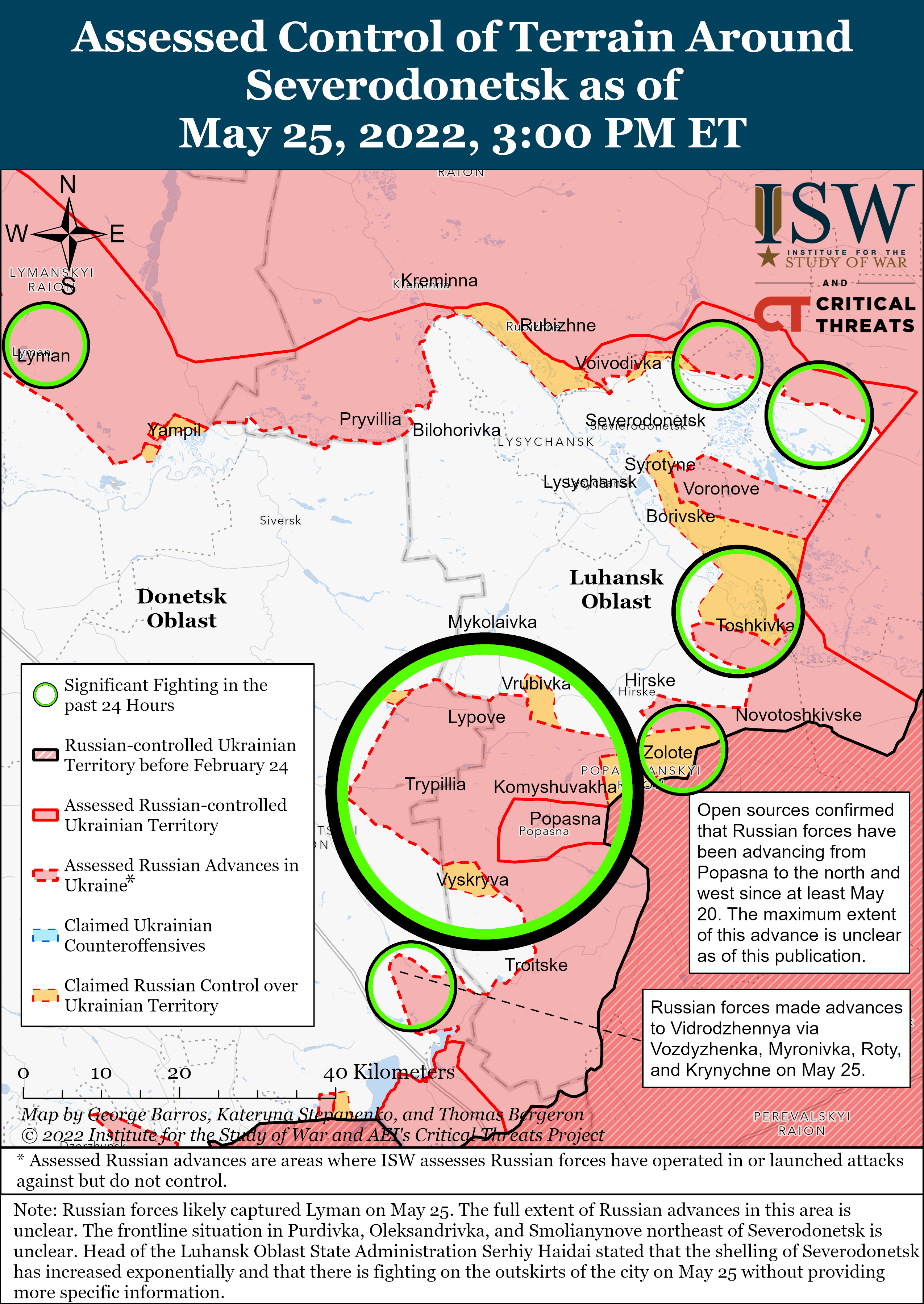 Russian Offensive Campaign Assessment, May 25 | Institute For The Study ...